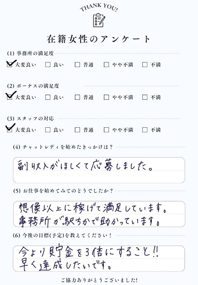 アンケート